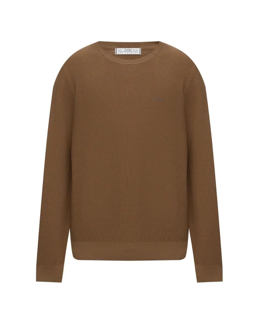 Guess Brown Lyocell-Blend Sweater for men