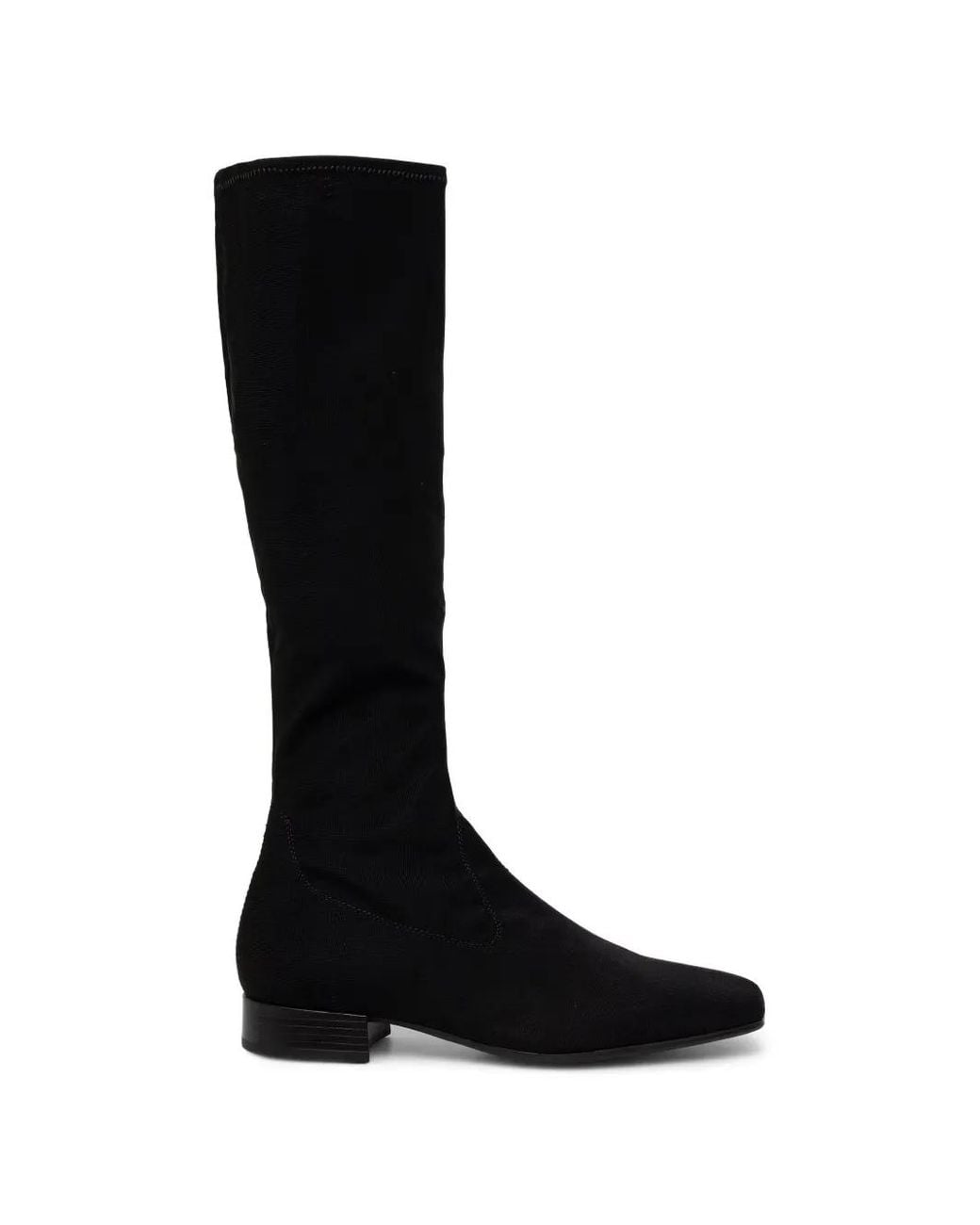 Vagabond Black Mona Square-Toe Knee-High Boots