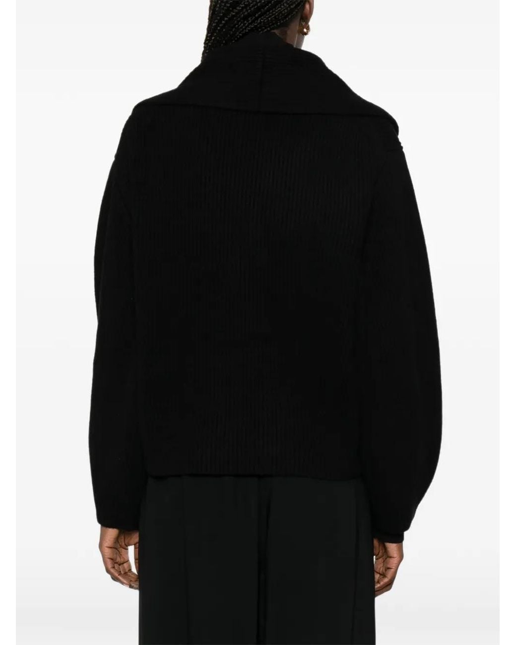 Totême Black Wool Cardigan