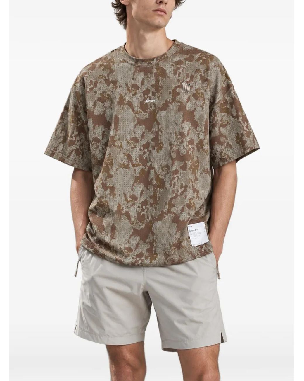 Satisfy Green Space‑O Camo-Print T-Shirt for men