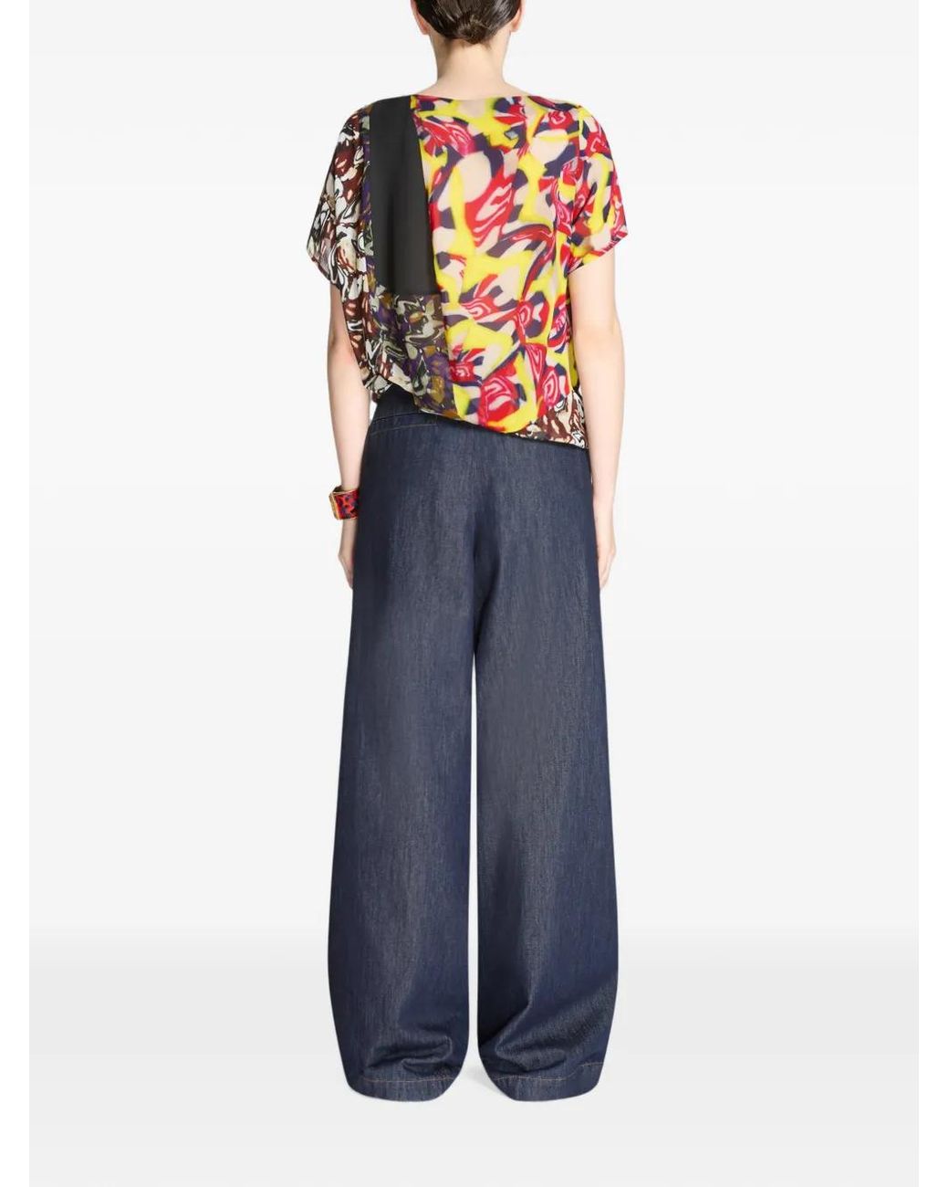 Dries Van Noten White Draped Top