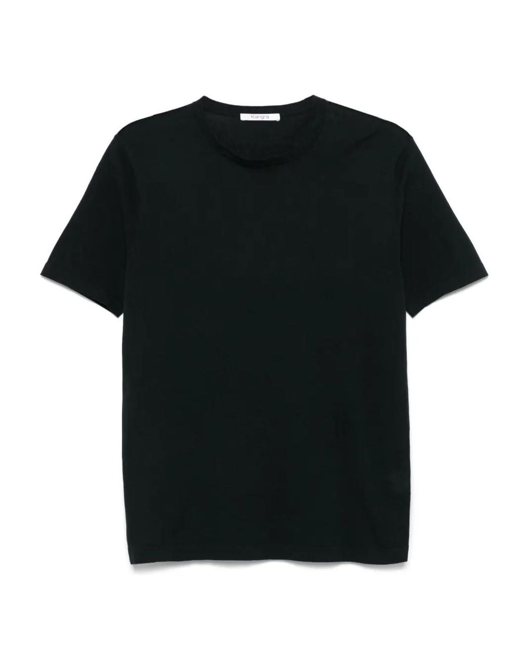 Kangra Black Cotton T-Shirt for men