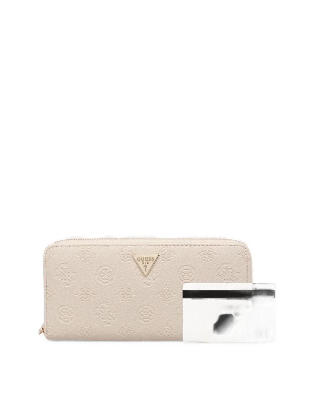 Guess Natural Blake Zip-Around Wallet