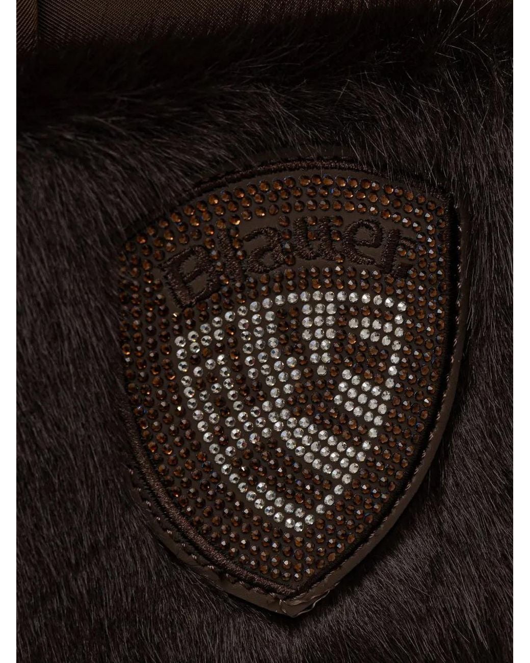 Blauer Black Umhängetasche Mit Logo-Patch