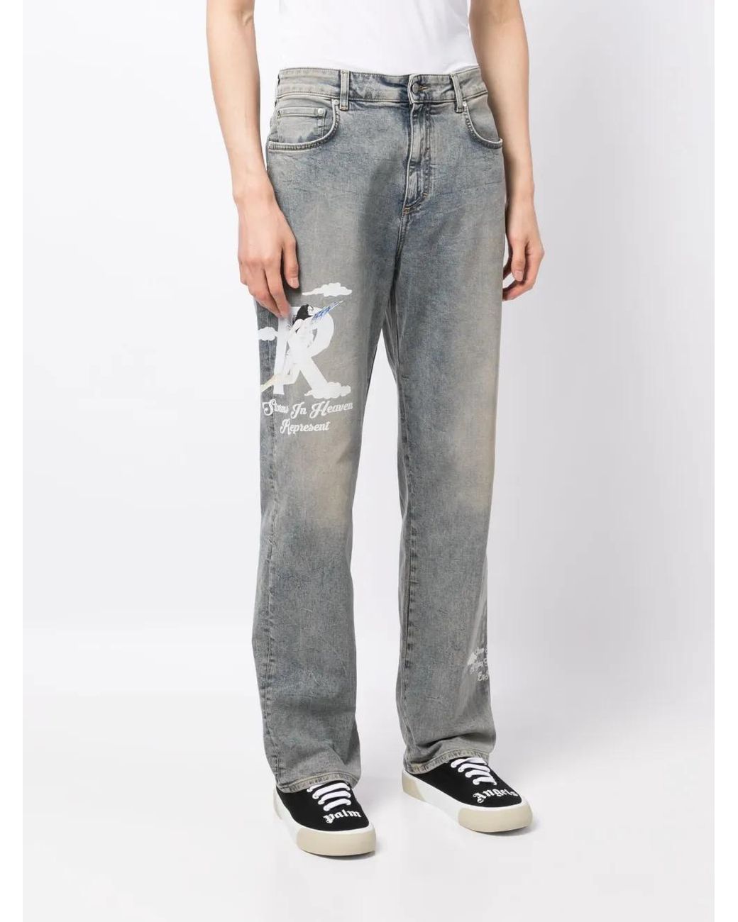 Represent Gray Jeans for men