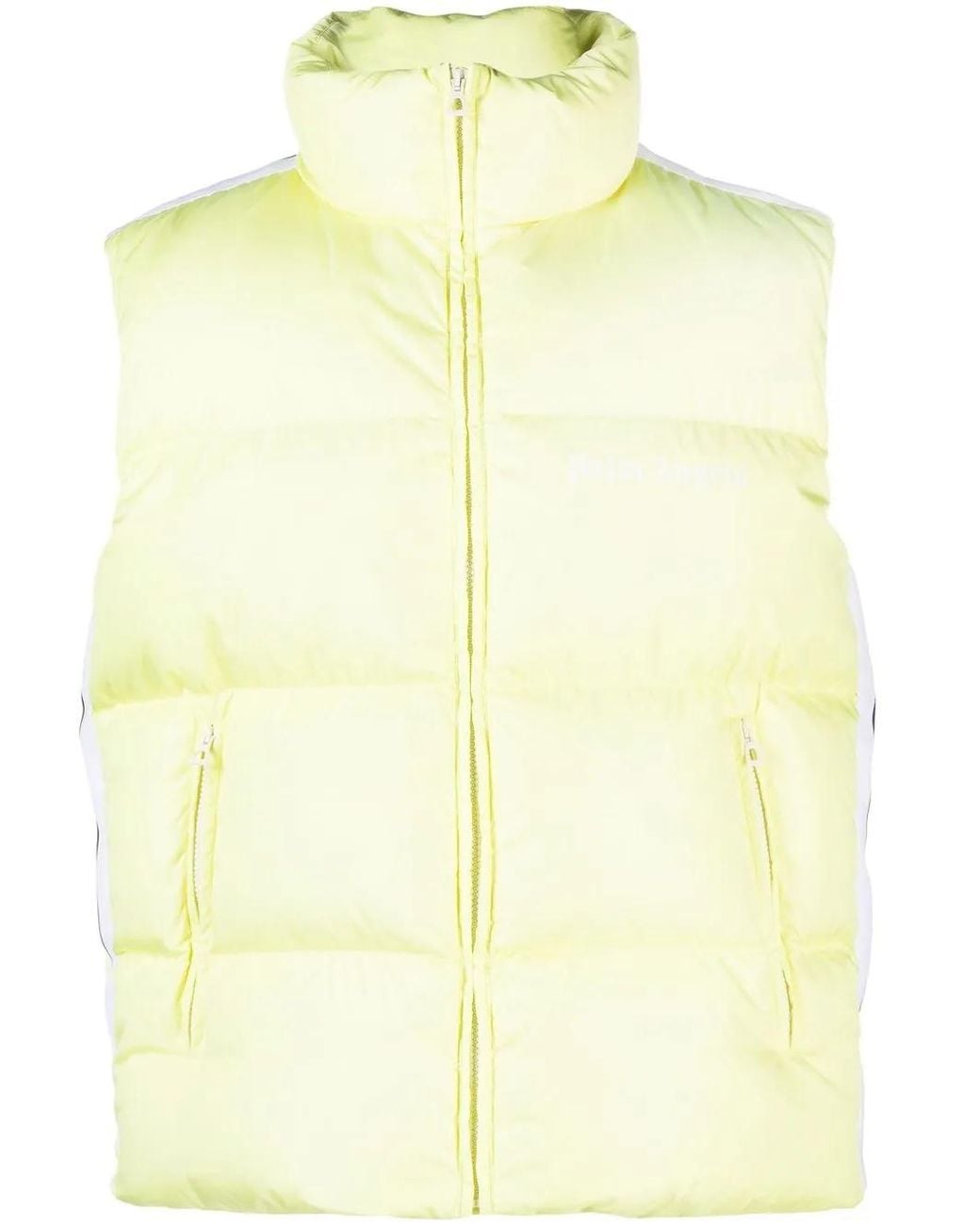 Palm Angels Yellow Zip-Fastening Padded Jacket for men