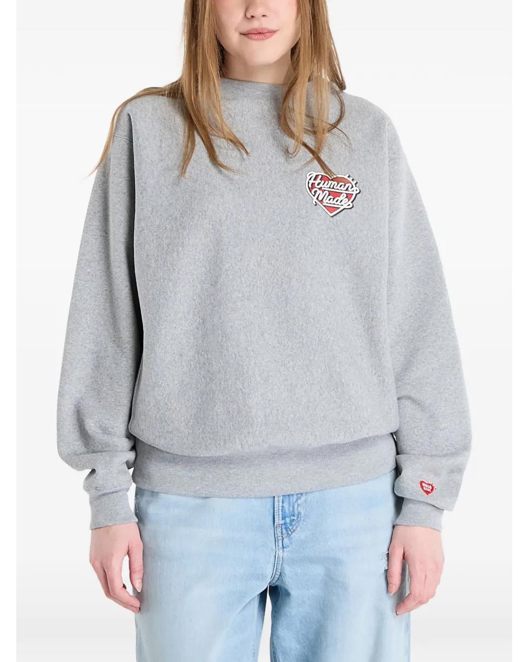 Pull À Patch Logo Human Made en coloris Gray