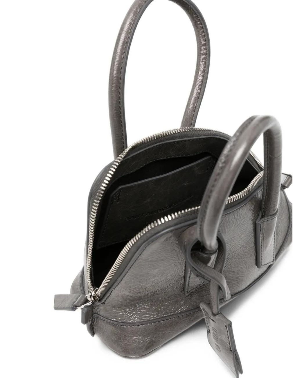 The Attico Black Mini Sant Ambroeus Tote Bag