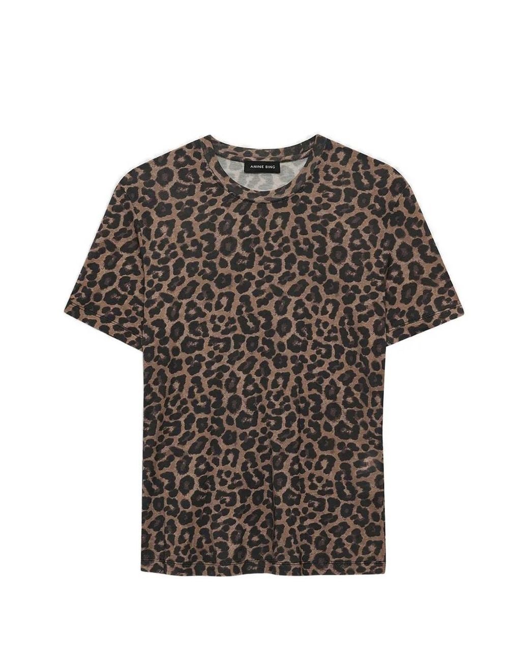 Anine Bing Gray Lyocell Wool Tee
