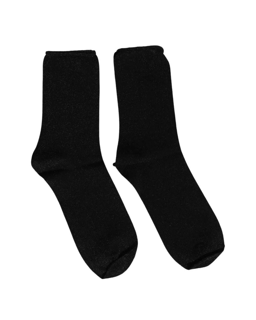 Dolce & Gabbana Black Glitter-Effect Mid-Calf Socks for men