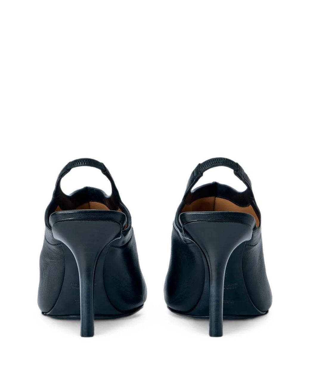CAPASA MILANO Blue Pointed-Toe Slingback Mules