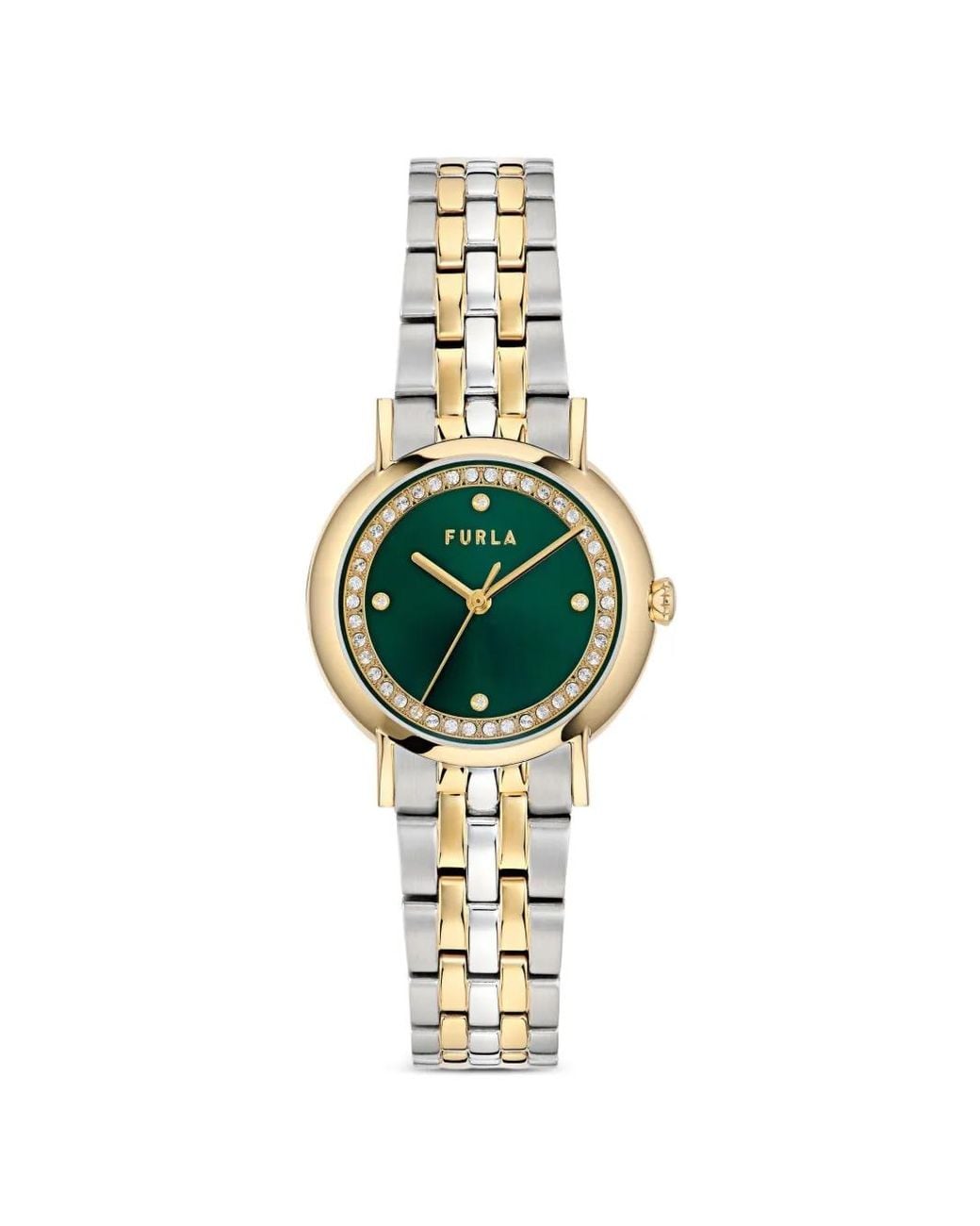 Furla Metallic Easy Shape Crystal-Embellished 32Mm Watch