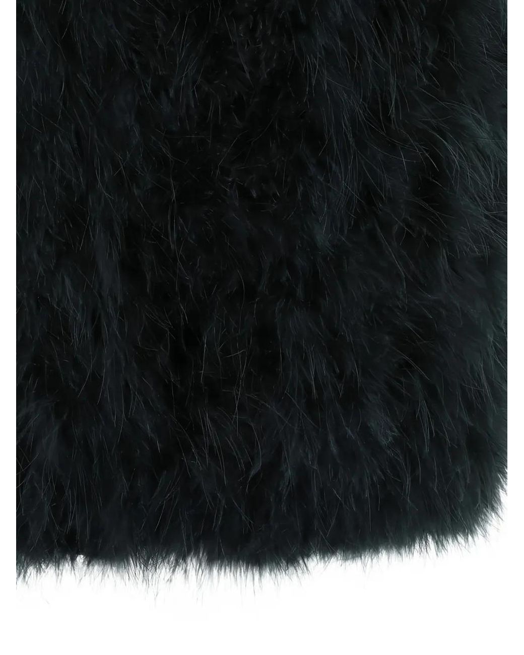 Yves Salomon Black Feather-Embellished Gilet