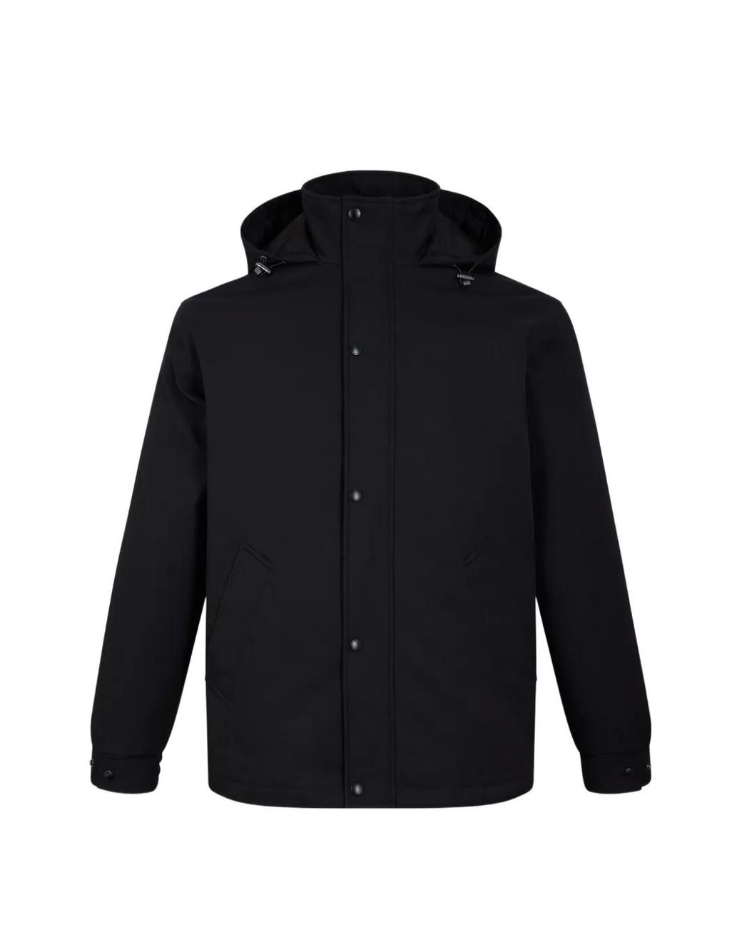 Fursac Blue Hooded Zip-Up Parka for men