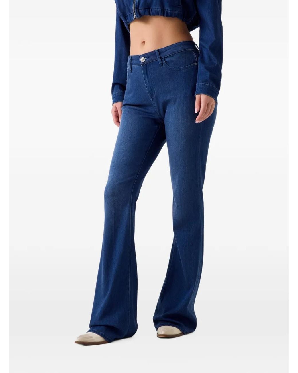Guess Flared Jeans in het Blue