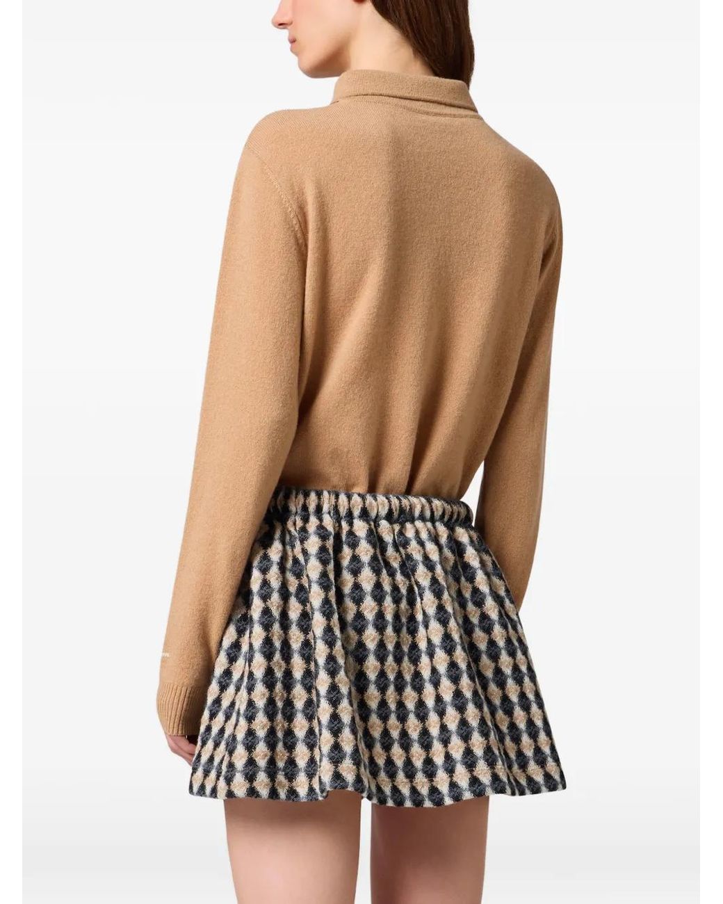 Pull À Losanges Et Col Polo MSGM en coloris Pink