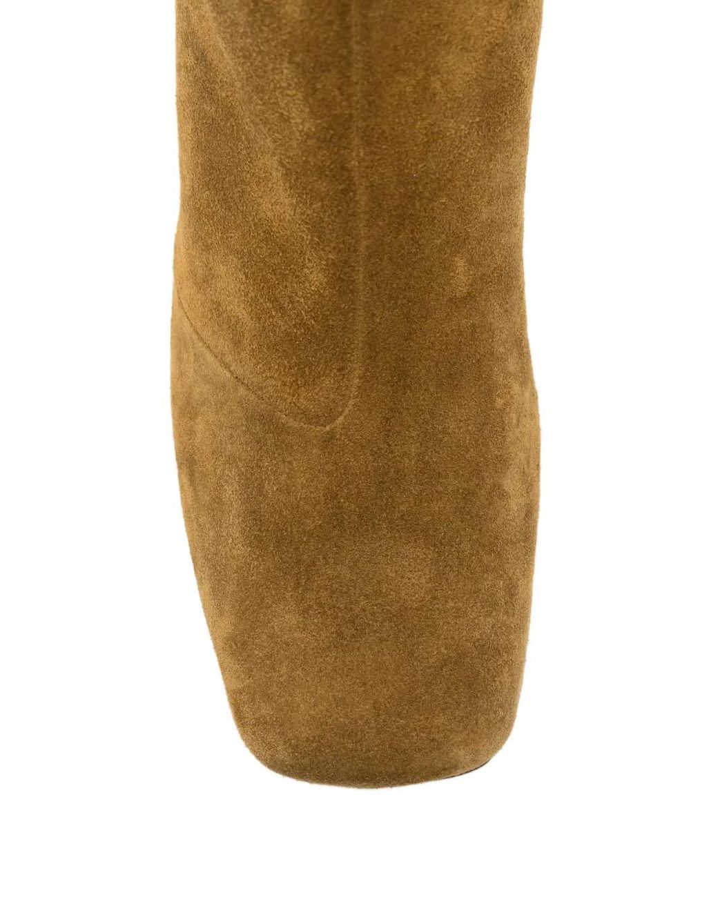 Forte_forte Brown Suede Block-Heel Ankle Boots