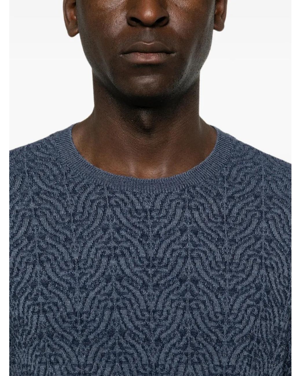 Etro Blue Pull À Col Rond for men