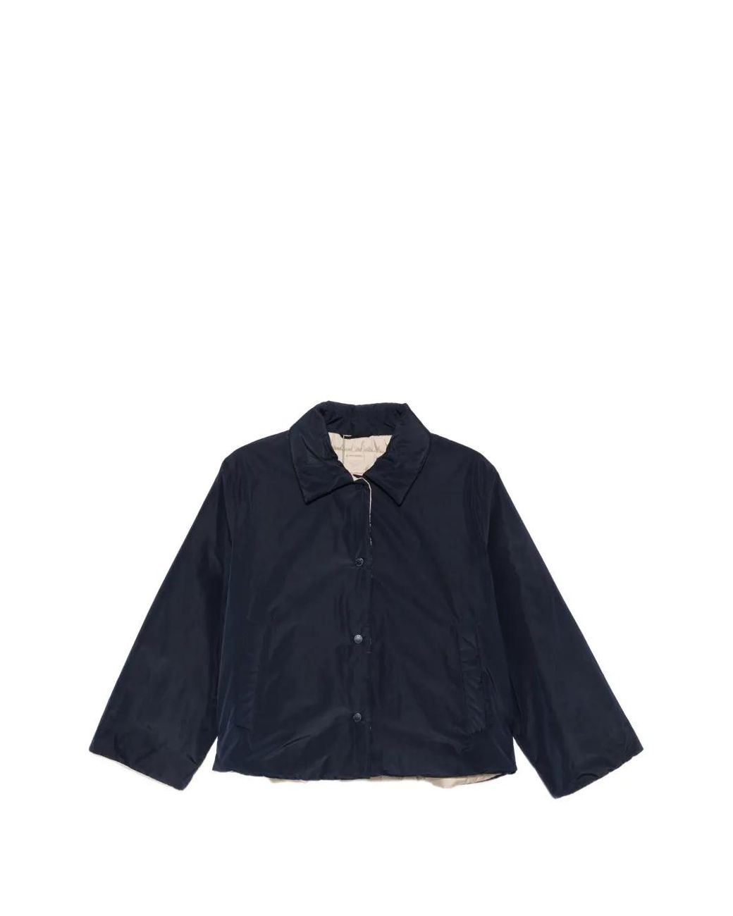 Weekend by Maxmara Blue Button-Up Collared Jacket