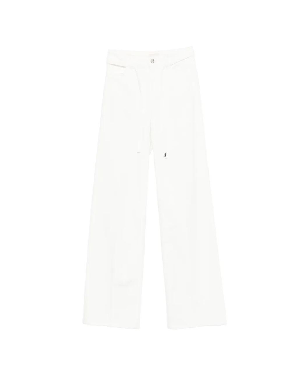 Liu Jo White Drawstring-Fastening Jeans
