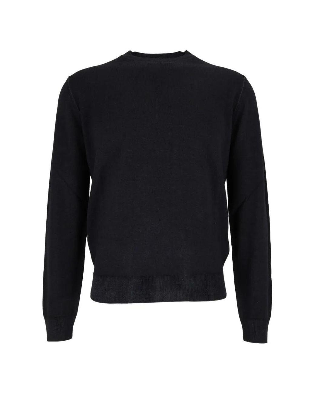 FILIPPO DE LAURENTIIS Blue Crew-Neck Wool Sweater for men