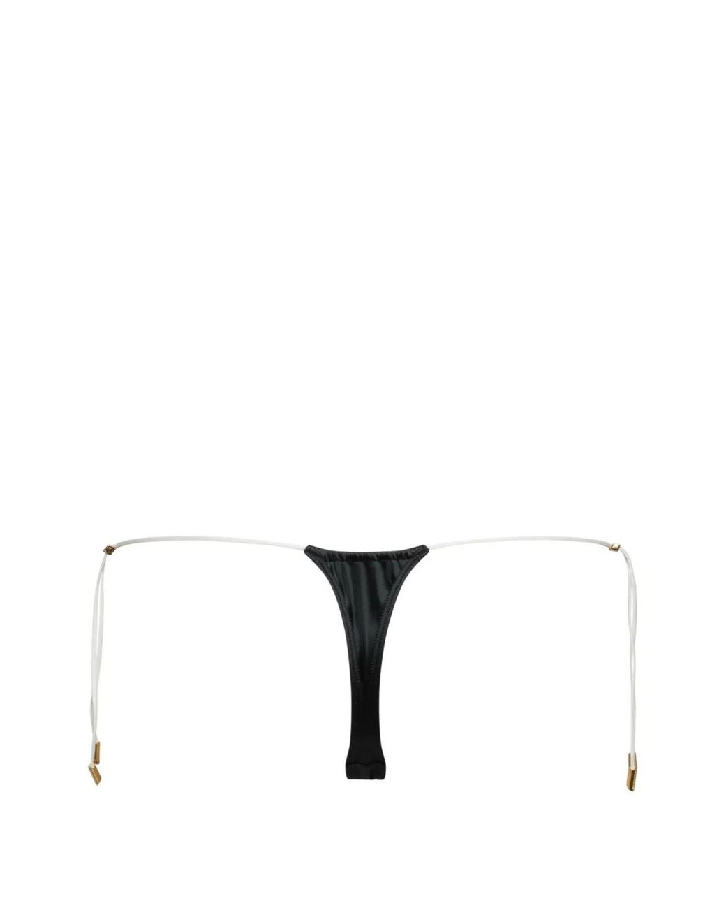 Maison Close Black String Bikini Bottoms