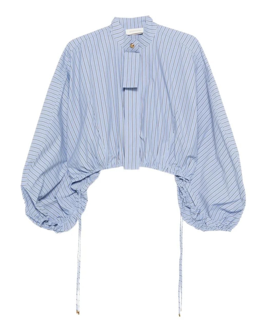 Zimmermann Blue Denim Cotton Blouse