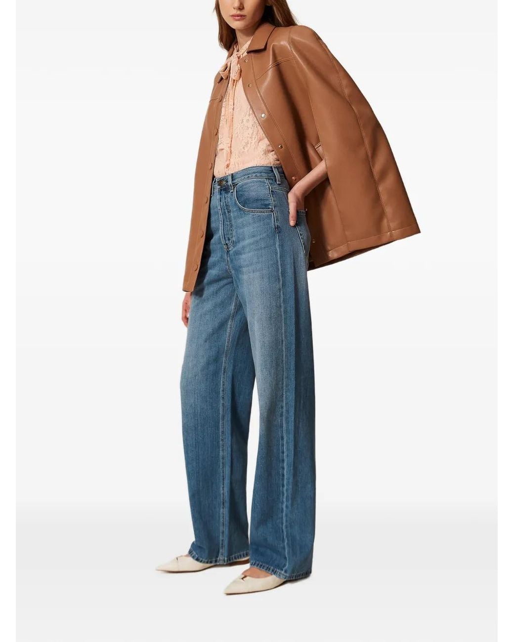 Twinset Blue Five-Pocket Jeans