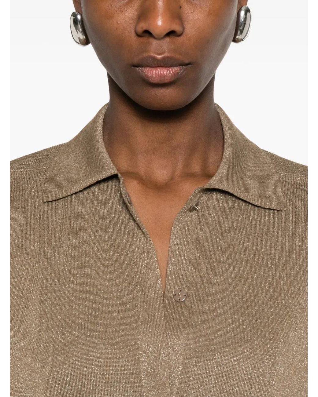 Fabiana Filippi Natural Short-Sleeves Shirt