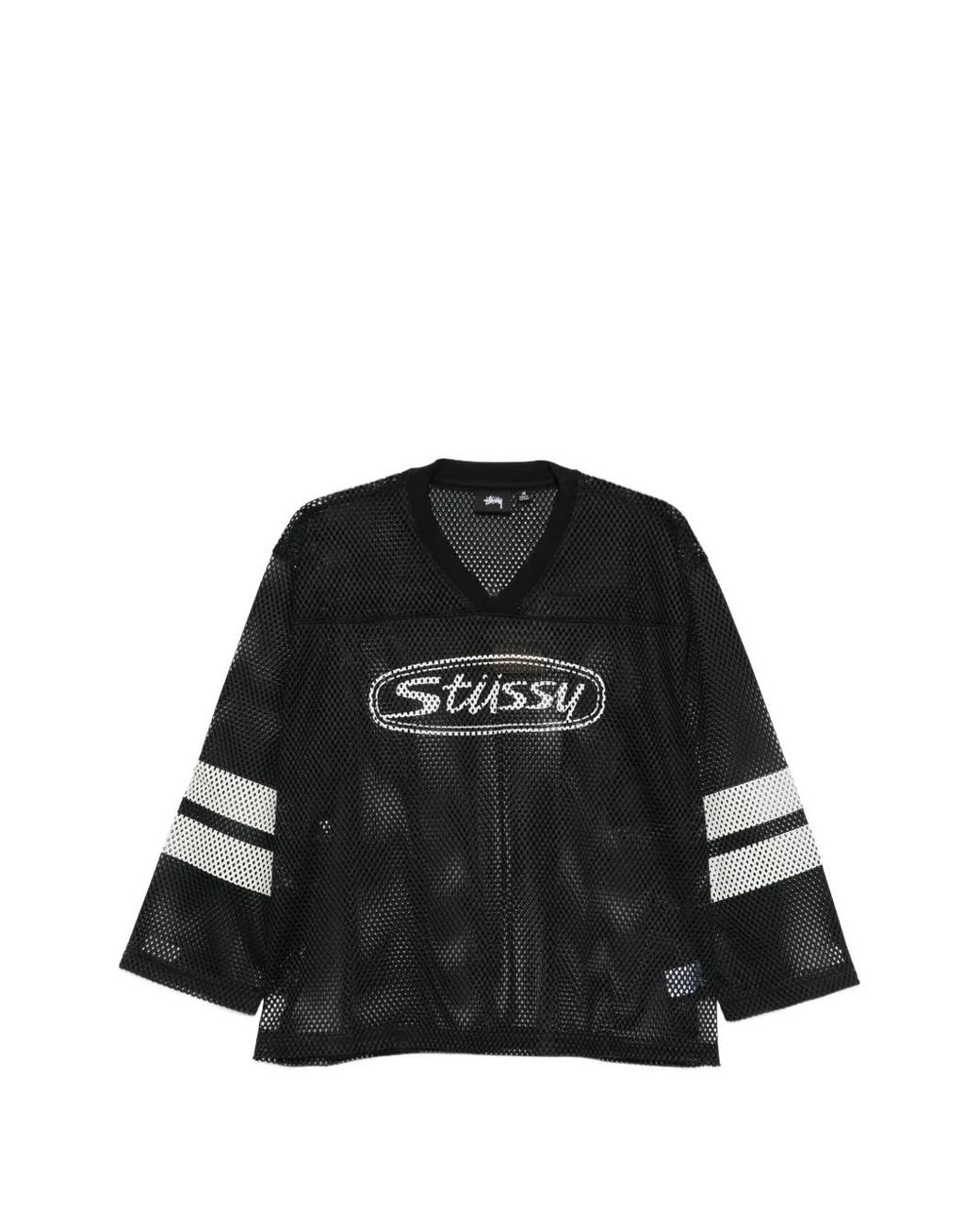 Stussy Black Striped Jersey for men
