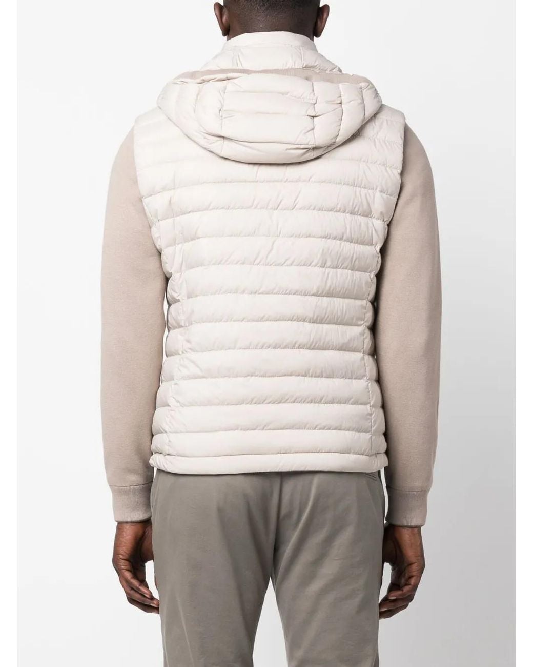 Moorer Natural Padded Bomber Jacket for men