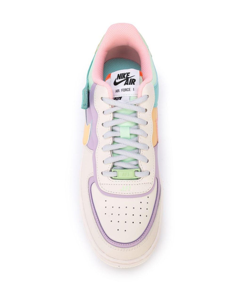 Nike Air Force 1 Colour-block Sneakers in White | Lyst