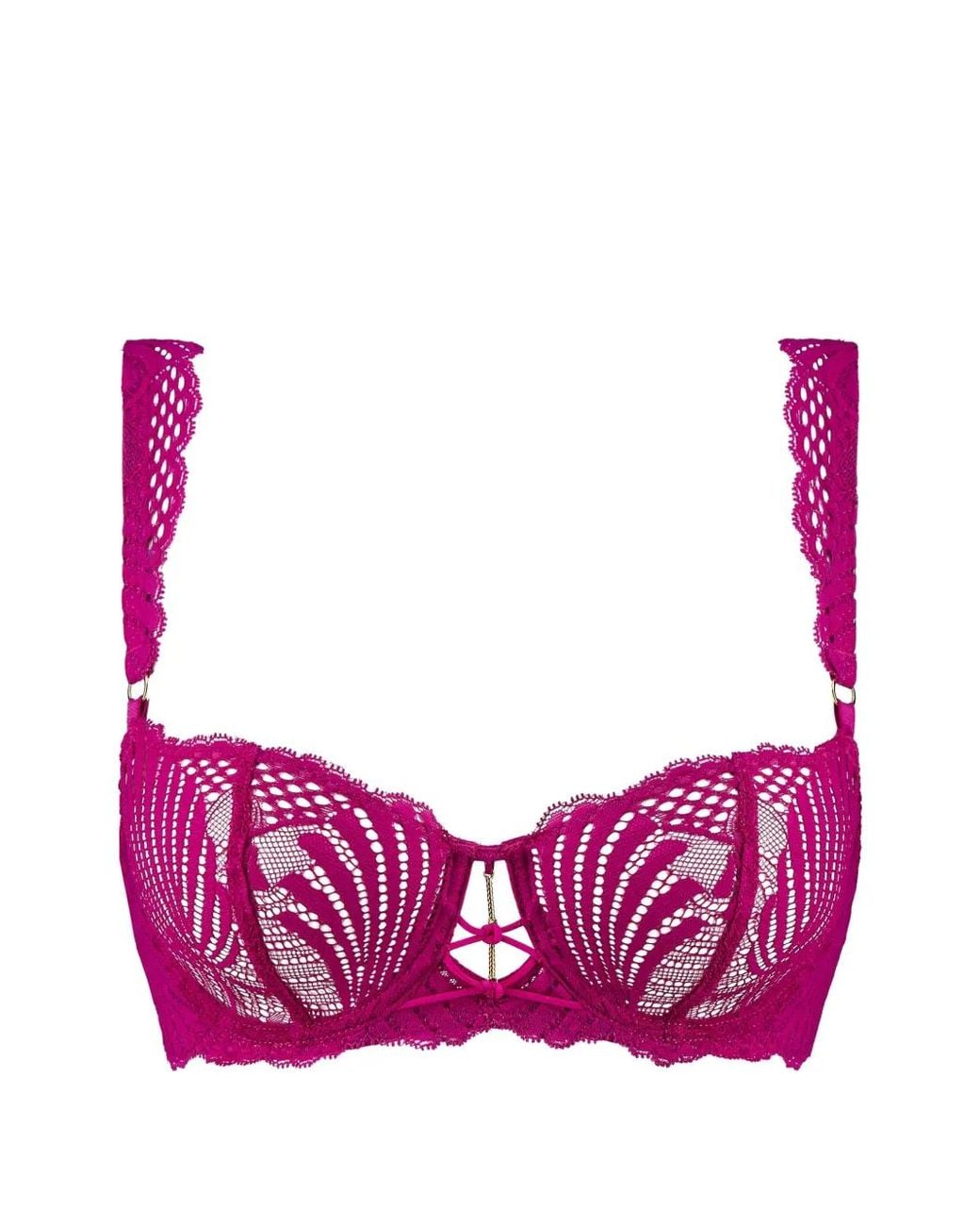 Aubade Pink Rythm Of Desire Lace-Embroidered Bra