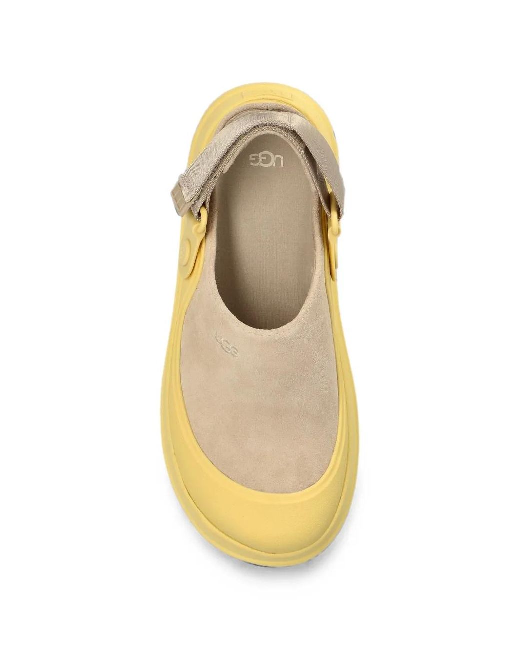 Ugg Yellow Goldenglow Suede Clogs