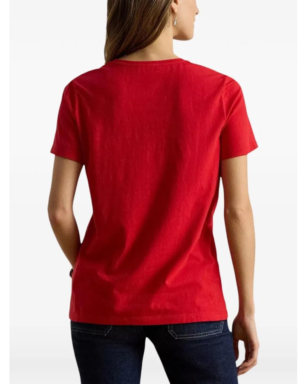 Ralph Lauren Logo-Embroidered Rolled-Cuff T-Shirt