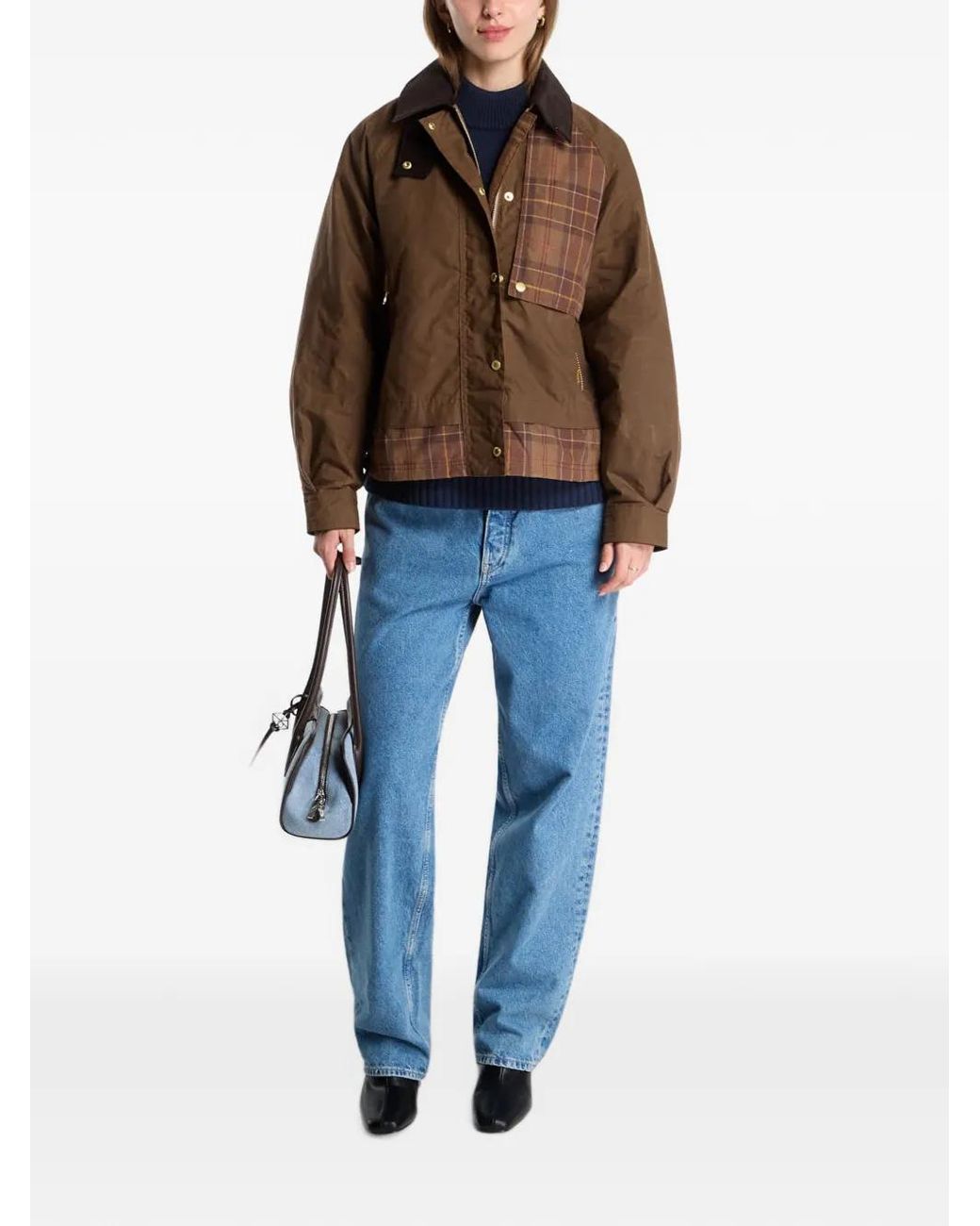 Barbour Brown Truro Check Casual Jacket