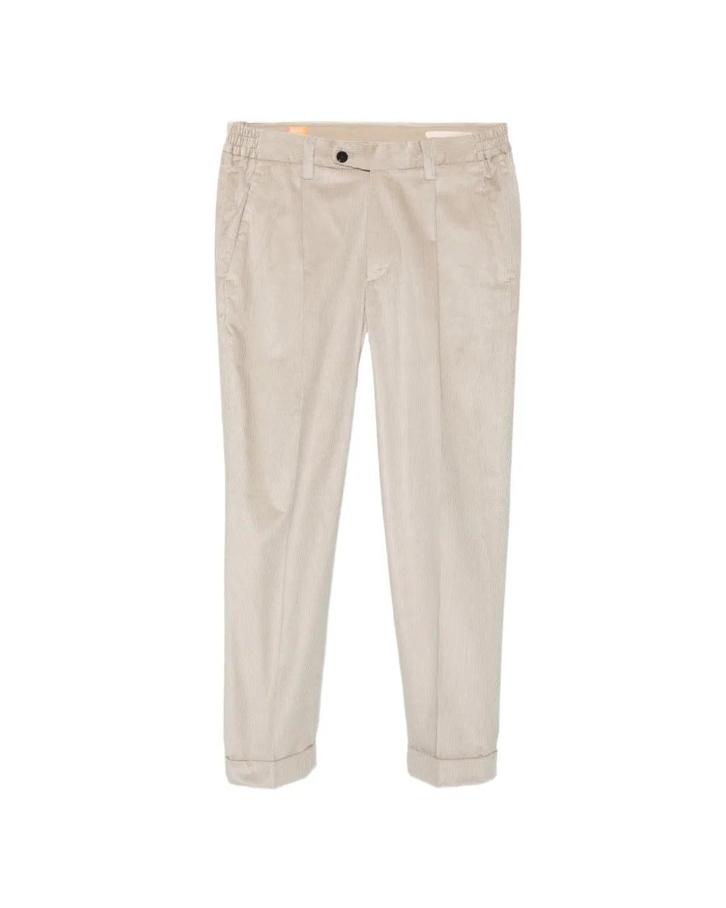 Alpha Industries Natural Corduroy-Effect Tapered Trousers for men