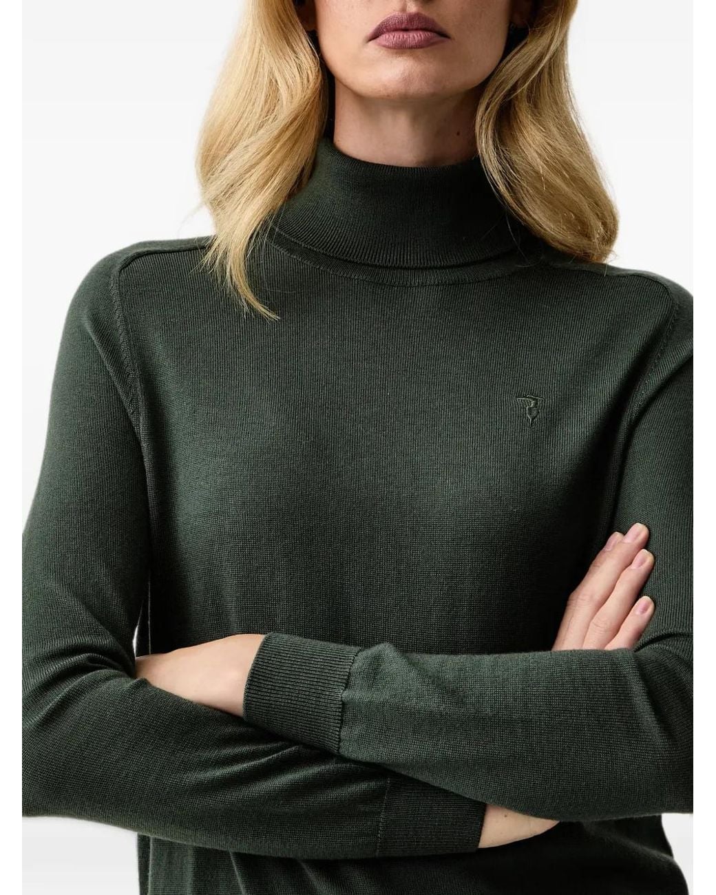 Trussardi Black Turtleneck Sweater