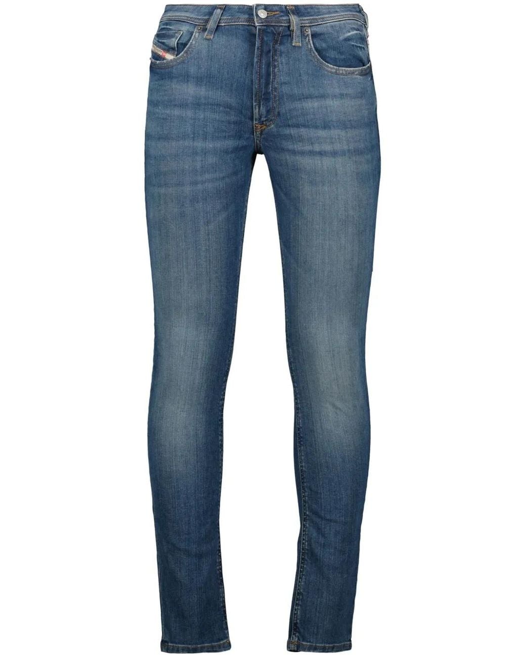 DIESEL Blue 2019 D-Strukt 09B90 Slim Jeans for men