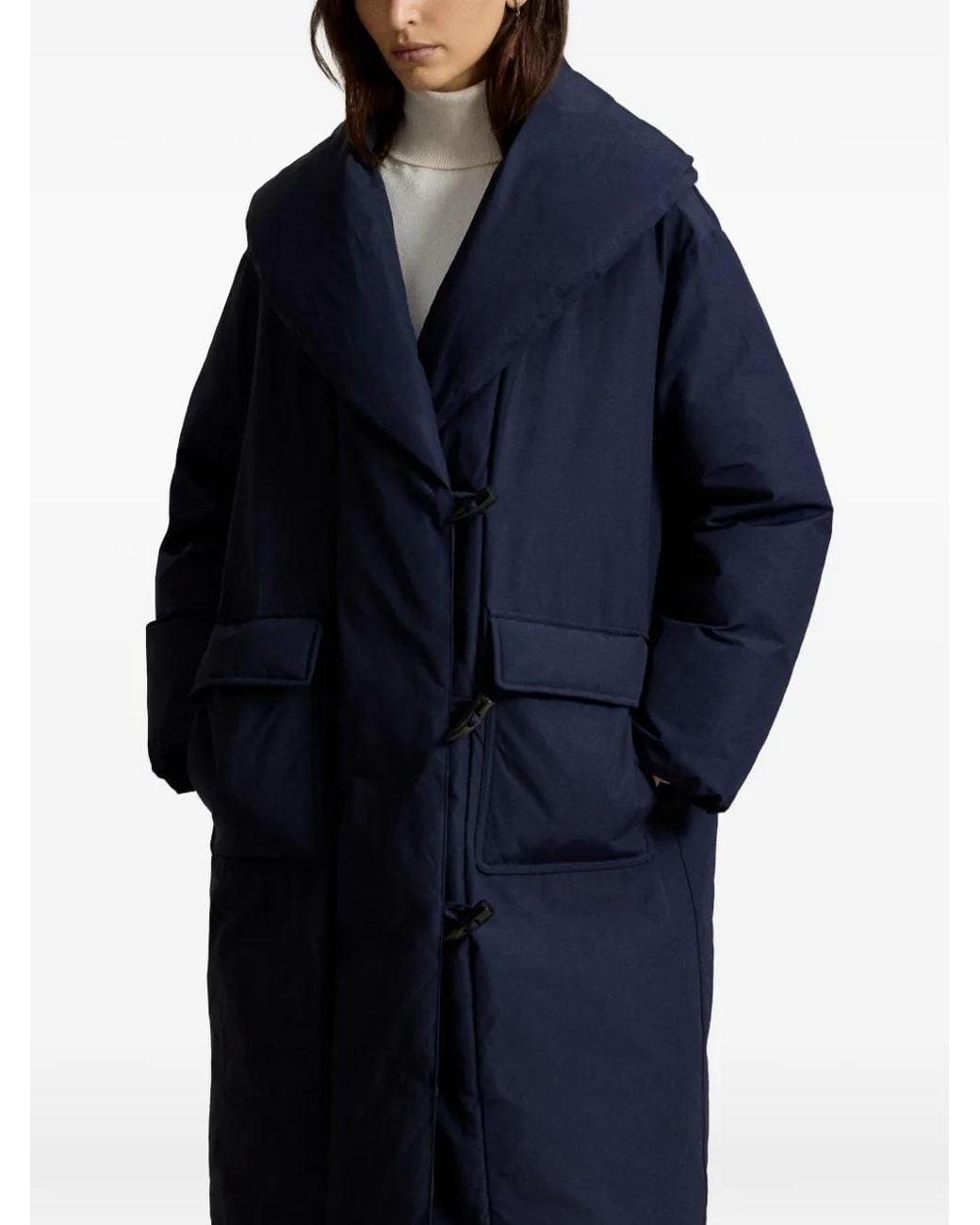 Polo Ralph Lauren Blue Down Puffer Toggle Coat