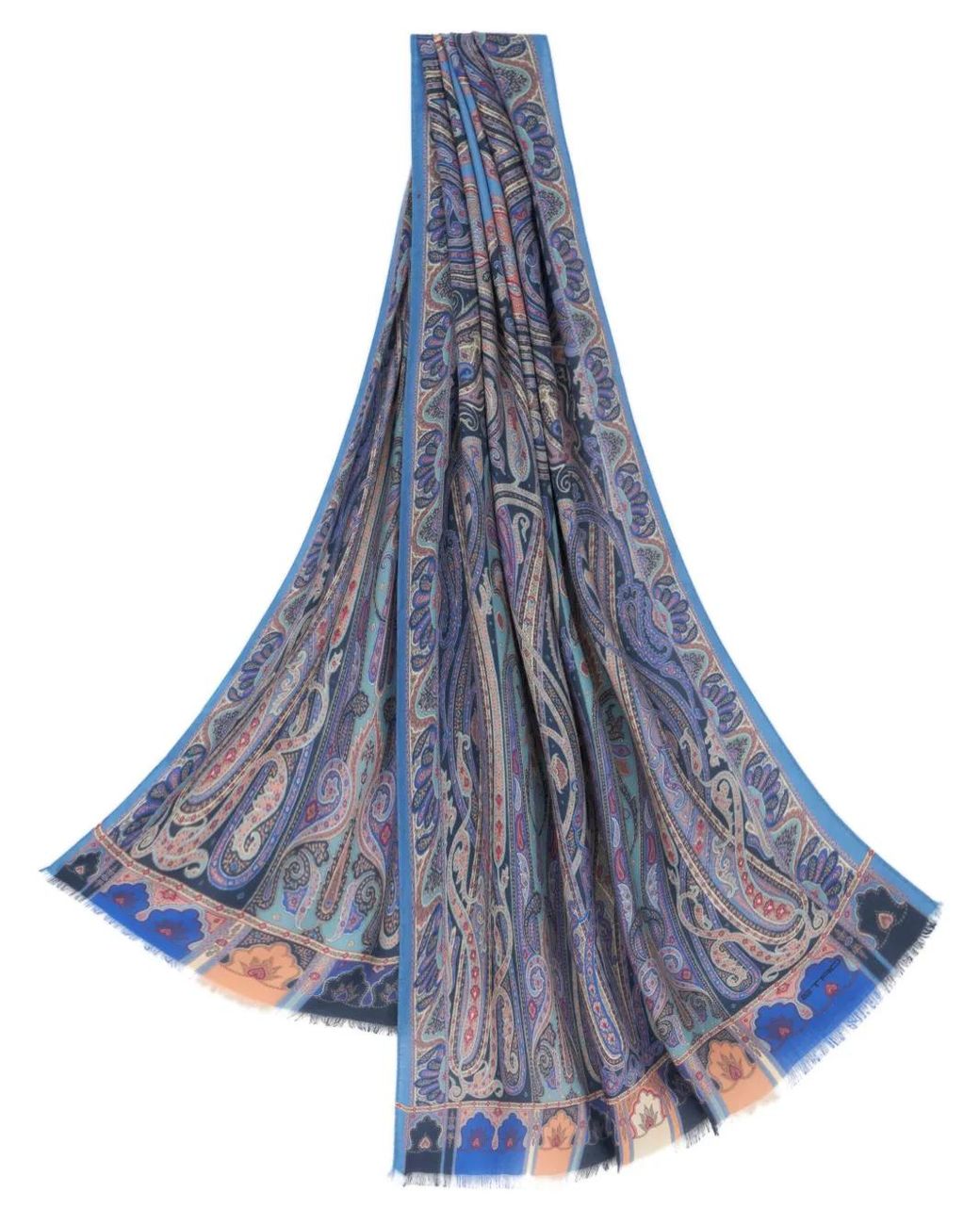 Etro Blue Scarfs