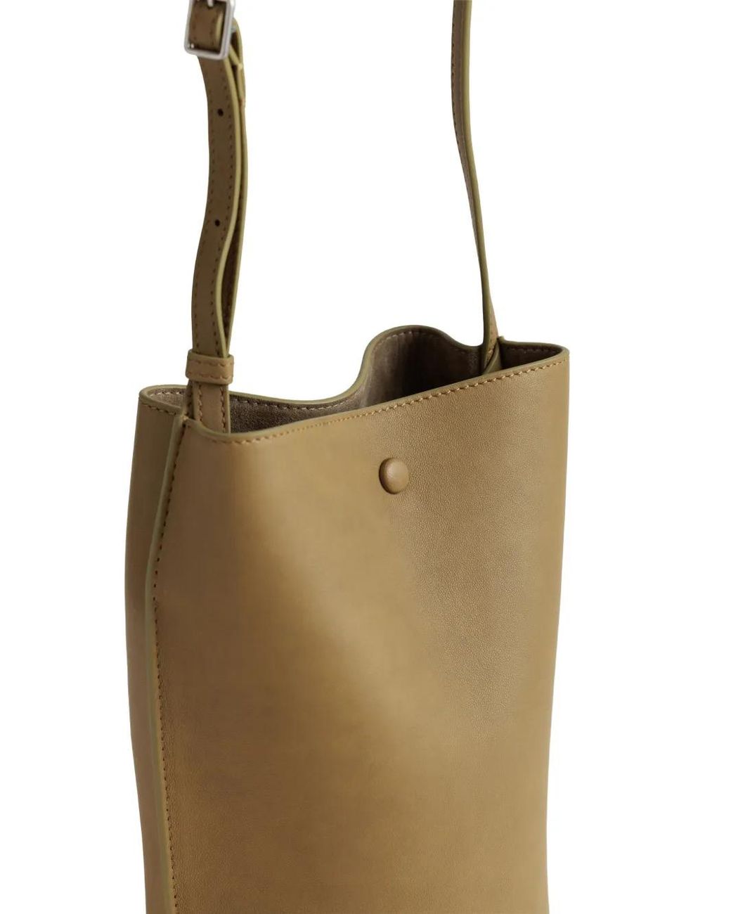 Yu Mei Green Phoebe Leather Bucket Bag