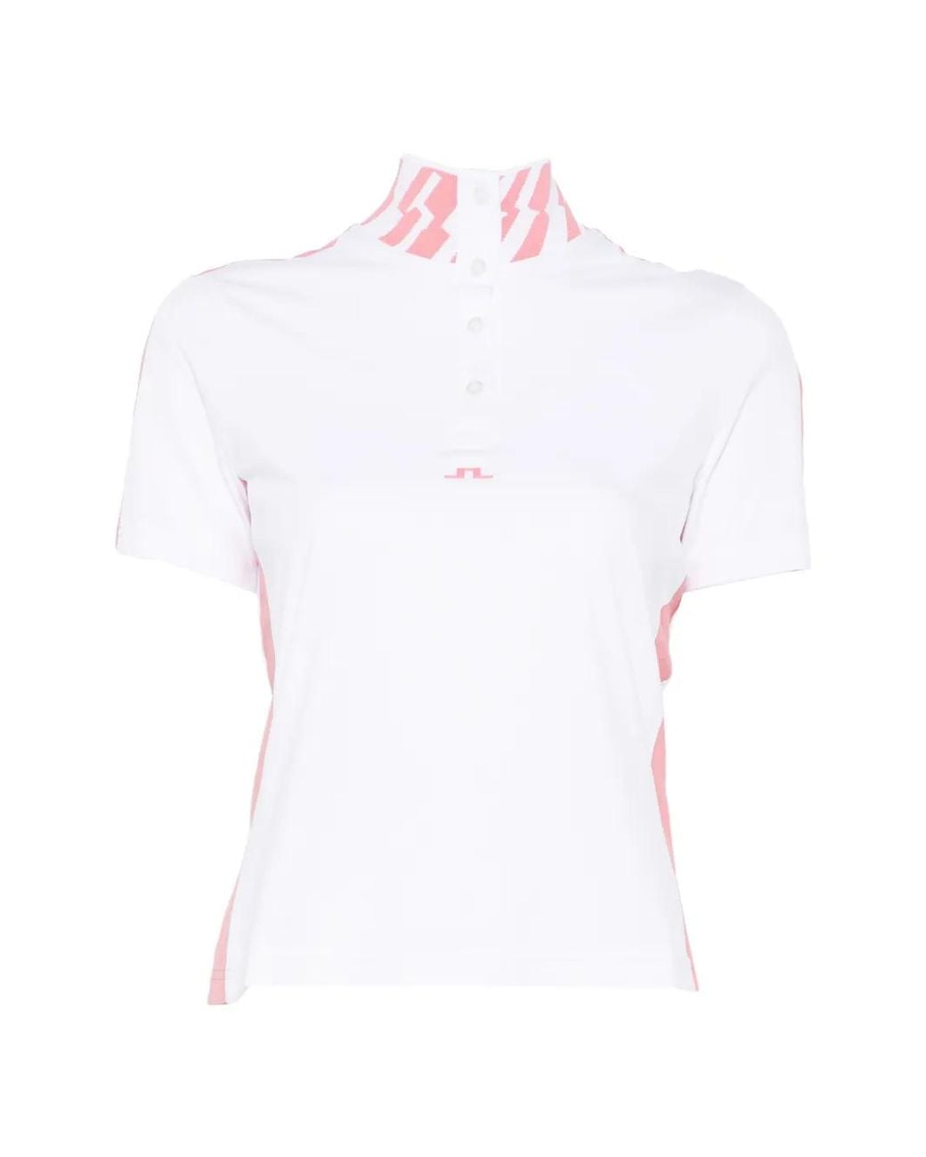 J.Lindeberg White Short-Sleeve Polo Shirt