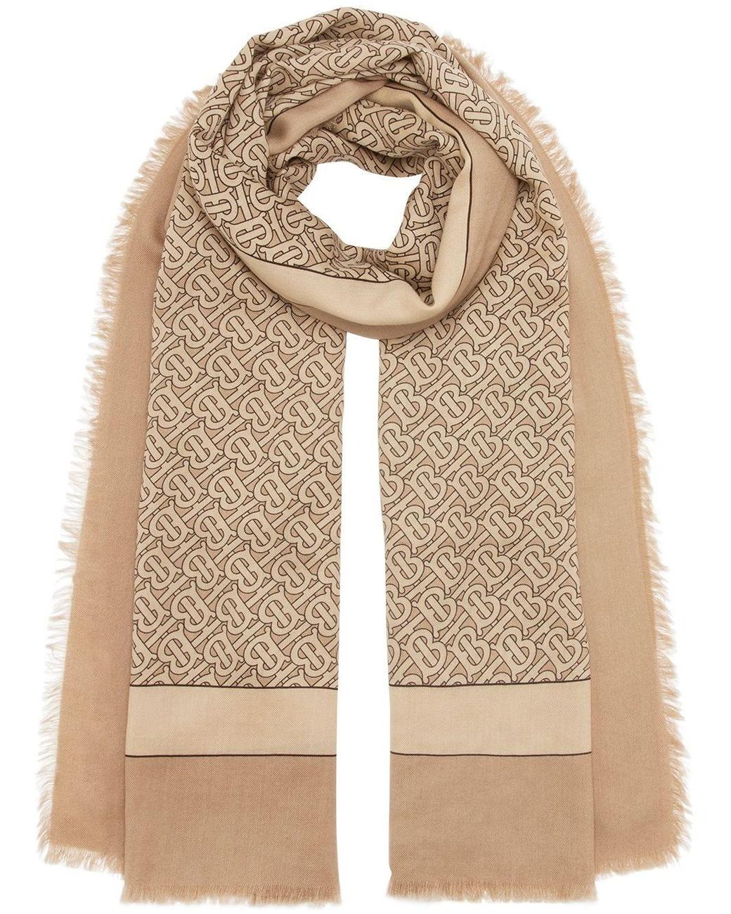 burberry printed cotton oblong scarf