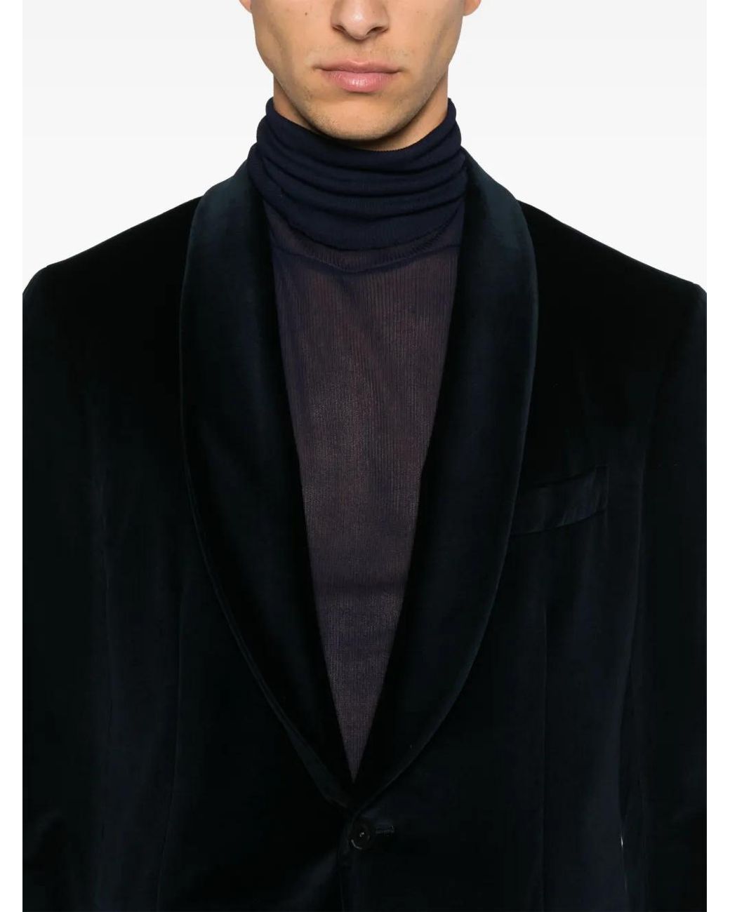 Boglioli Black Velvet Blazer for men