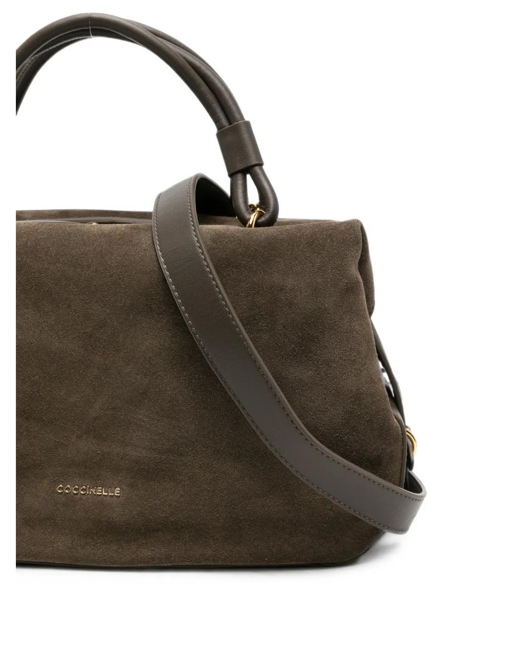 Coccinelle Brown Sac Cabas À Fini En Daim