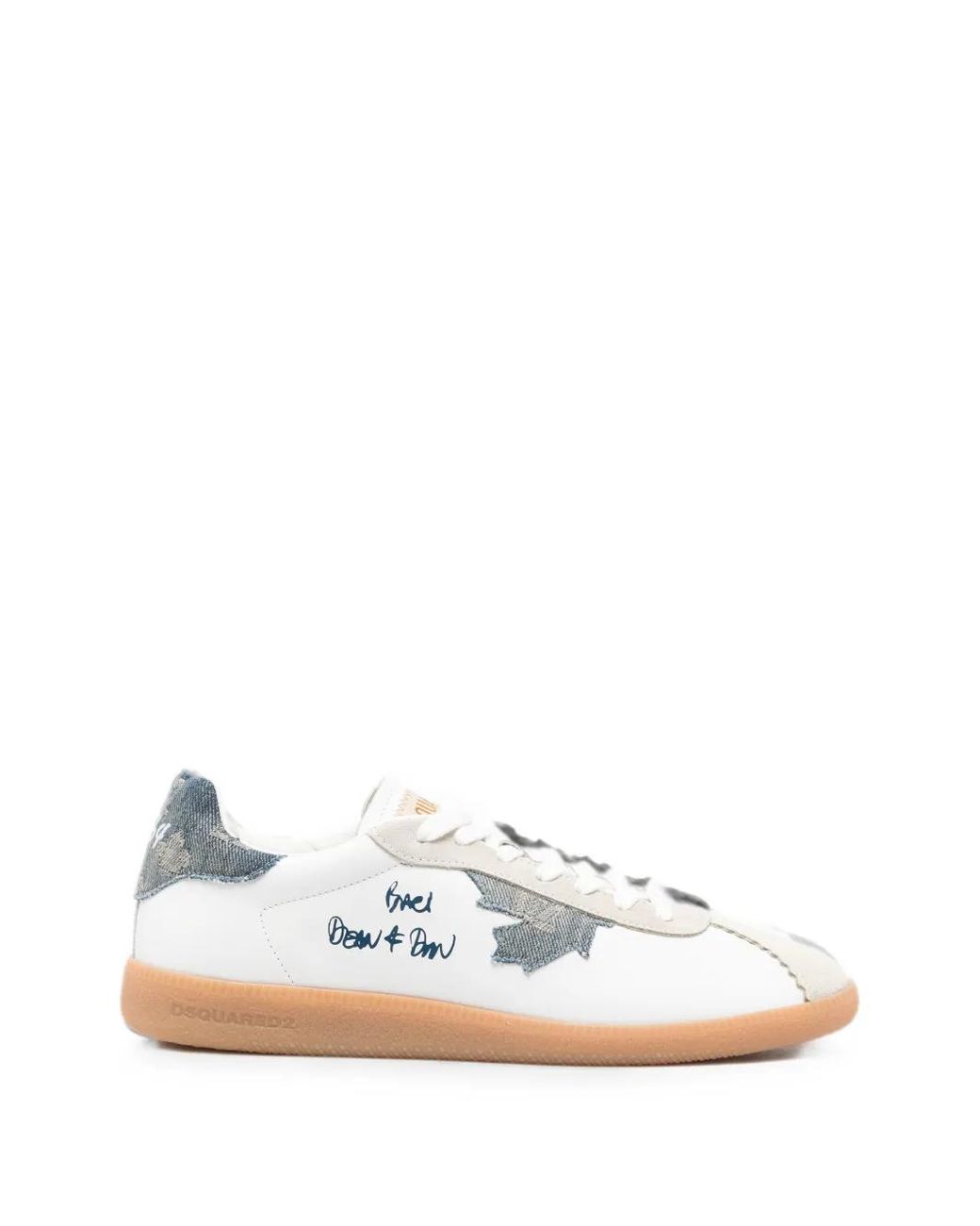 DSquared² Rebel Sneakers Mit Jeans-Patch in White für Herren