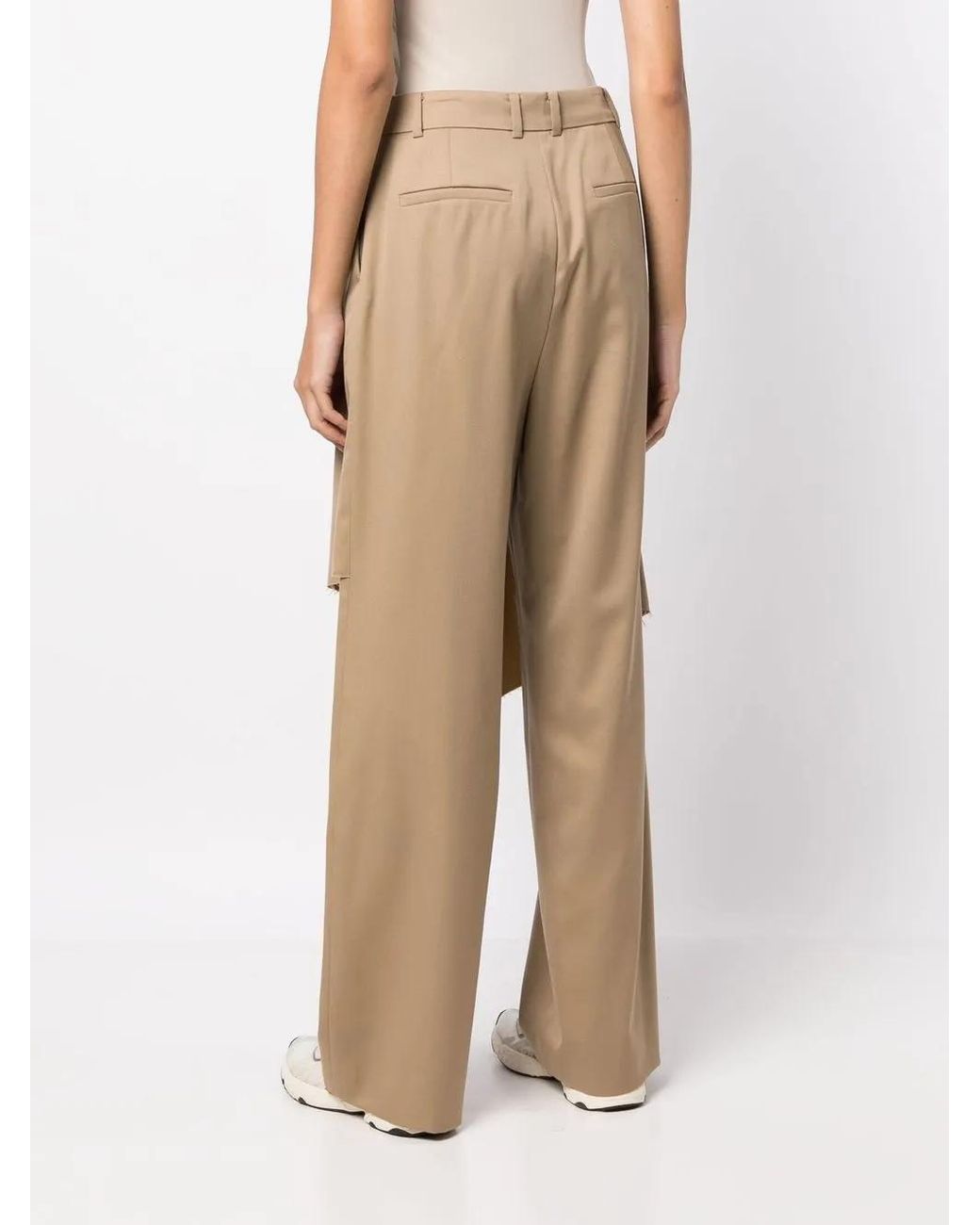 Goen.J Natural Panelled Tailored Trousers