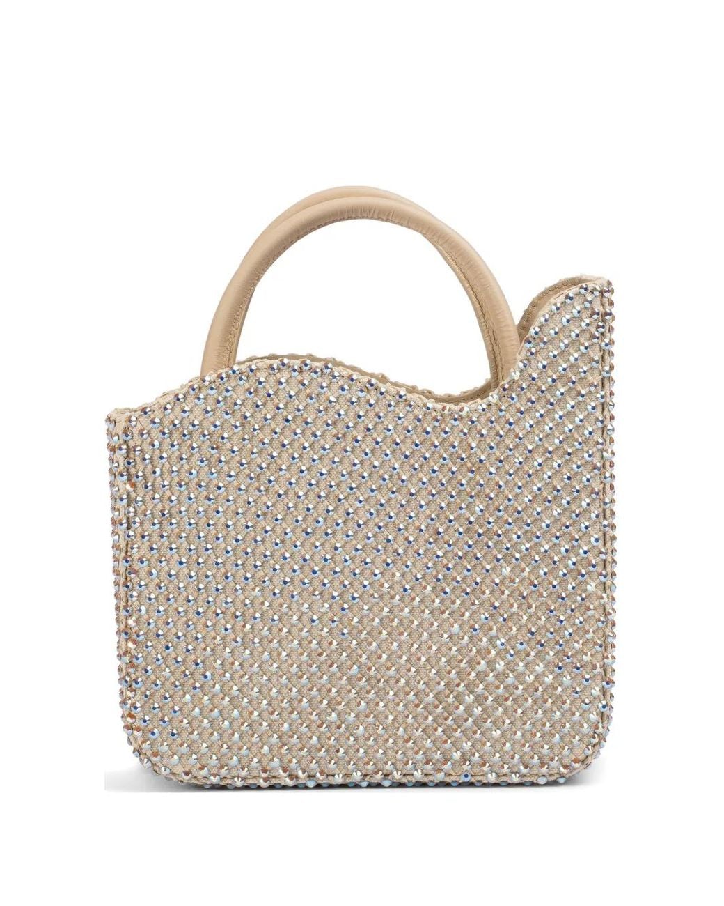 Le Silla White Small Ivy Embellished Tote Bag