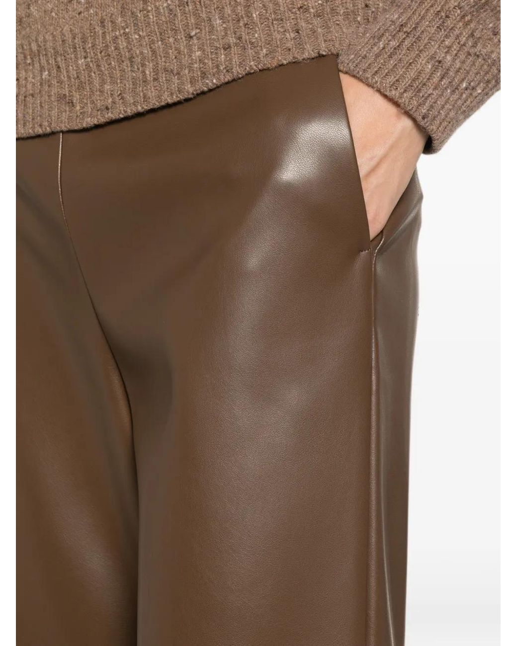 Max Mara Cropped Broek in het Brown